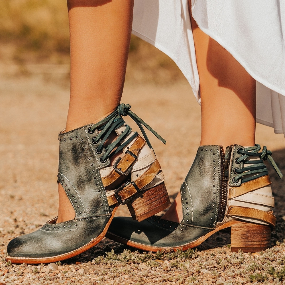 NIB Freebird Blue Desert ankle Booties